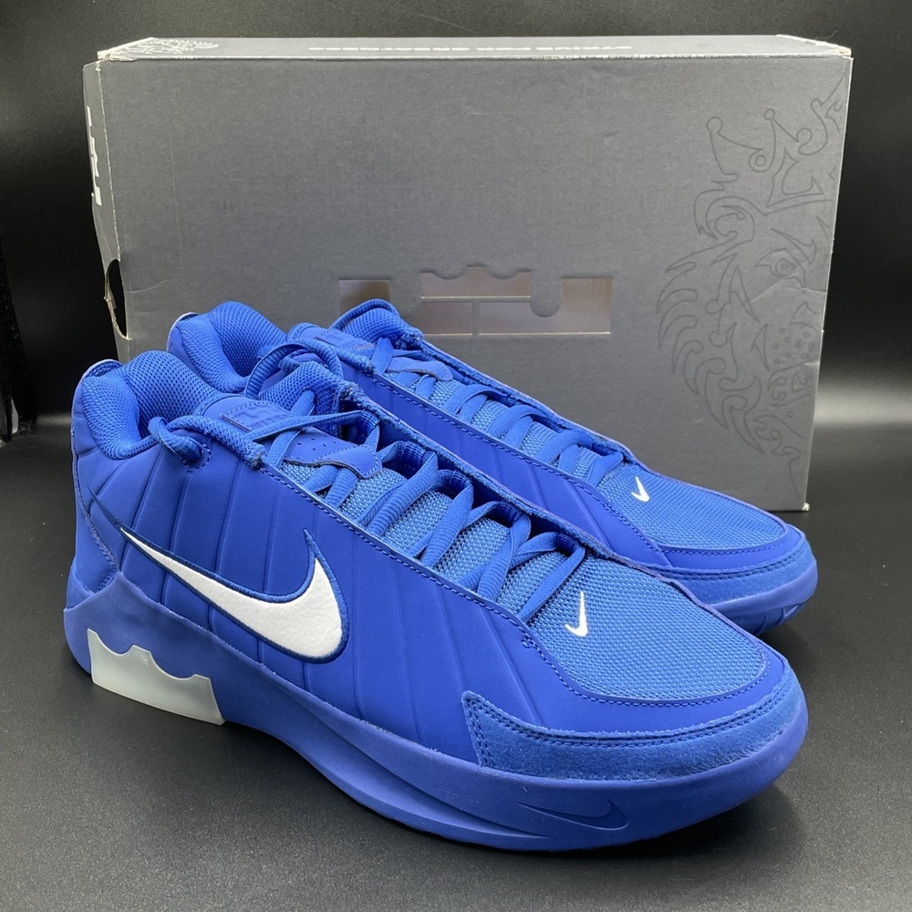 Nike Shoes Mens Size 9 Lebron Witness 9 Basketball Game Royal Blue White NEW
